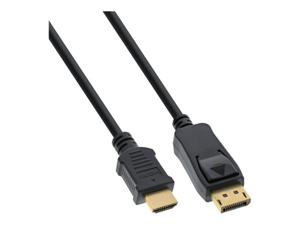 INLINE 30er Bulk-Pack DisplayPort zu HDMI Konverter Kabel - schwarz - 2m (B B-17182