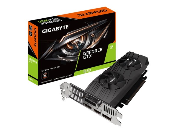 GIGABYTE GeForce GTX 1650 D6 OC Low Profile 4G GV-N1656OC-4GL