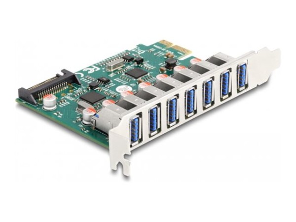DELOCK DELOCK PCI Express x1 Karte zu 7 x extern USB 5 Gbps Typ-A Buchse