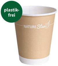 NATURE Star Hartpapier-Kaffeebecher "Only Paper", 0,25 l