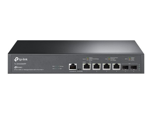 TP-LINK TP-LINK TL-SX3206HPP Mgd Switch 4-Port 10G & 2-Port 10GE SFP+