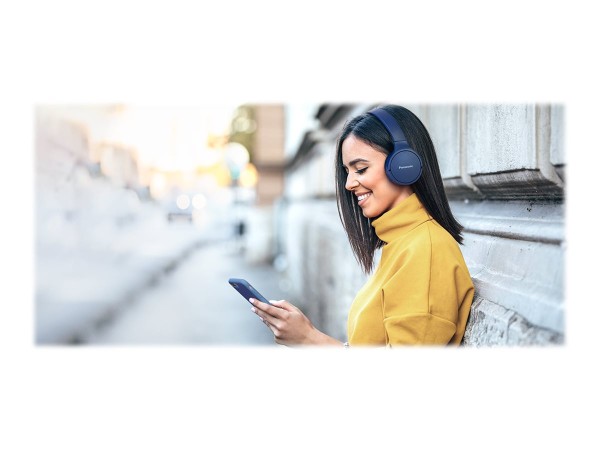 PANASONIC PANASONIC RB-HF420BE-A Bluetooth On-Ear Kopfhörer blau Sprachsteuerung