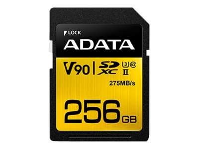 A-DATA SDXC UHS-II CL10 U3 256GB SD V90 4K/8K ASDX256GUII3CL10-C