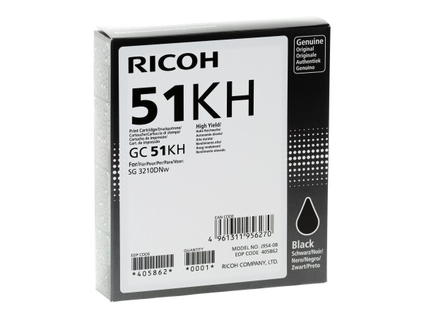 RICOH GC 51KH - Hohe Ergiebigkeit - Schwarz - Original - Tintenpatrone - fü 405862