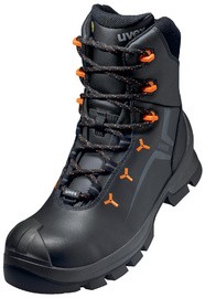 uvex 2 VIBRAM Winterschnürstiefel S3, schwarz/orange, Gr. 51