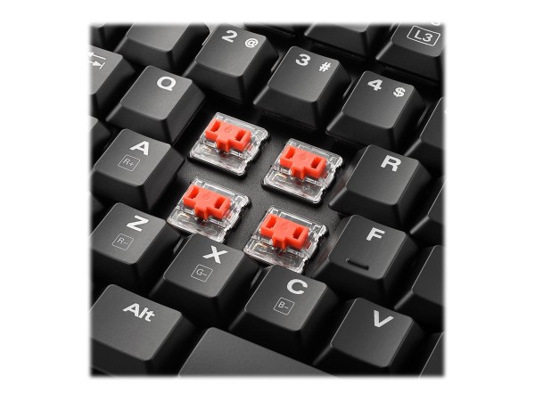 SHARKOON PureWriter TKL RGB - Rot 4044951021499