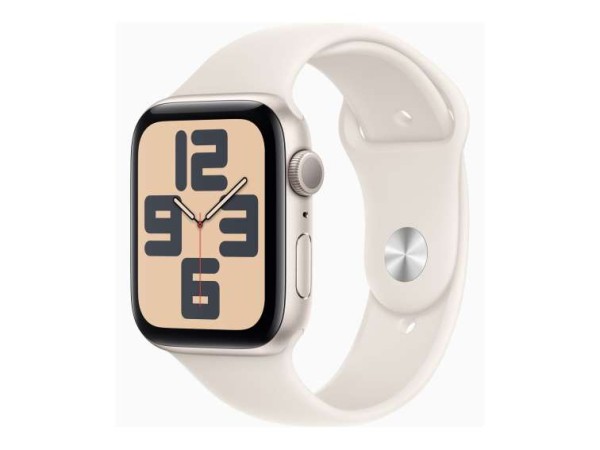 APPLE Watch SE GPS 44mm Starlight Aluminium Case with Starlight Sport Band MXEU3QF/A