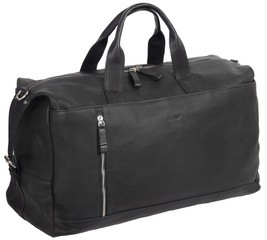 Alassio Reisetasche "Weekender TORO", aus Leder, schwarz