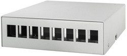 LogiLink Konsolidierungspunkt-Gehäuse, 8-Port, lichtgrau