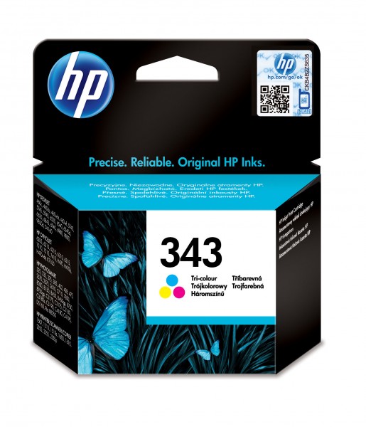 HP 343 Cyan/Magenta/Gelb Original Tintenpatrone