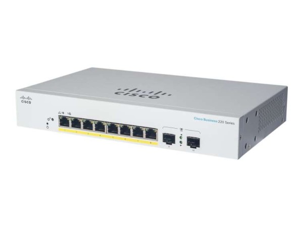 CISCO SYSTEMS CBS220 SMART 8-PORT GE EXT PS CBS220-8T-E-2G-EU