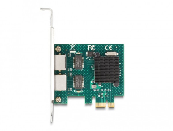 DELOCK DELOCK PCI Express x1 Karte zu 2 x RJ45 Gigabit LAN BCM