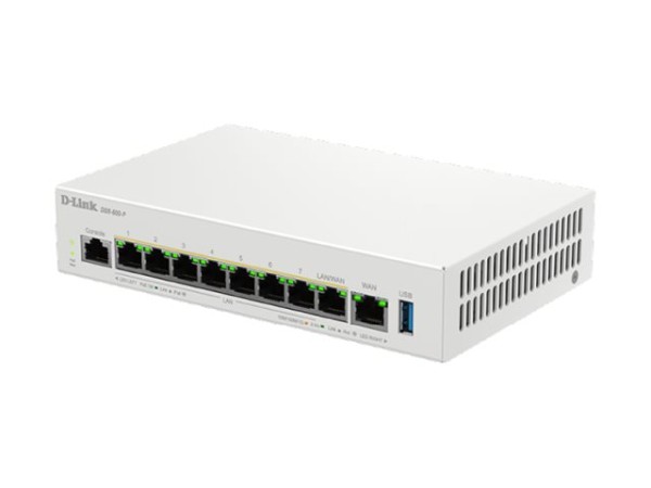 D-LINK Business PoE Router- 1 x 10/100/1000/2500 Mbit/s WAN Port- 7 x 10/10 DBR-600-P/E