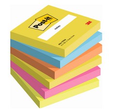 Post-it Haftnotizen Notes, 127 x 76 mm, Energetic Collection