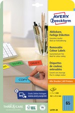 AVERY Zweckform Stick&Lift Etiketten, 38,1 x 21,2 mm, gelb