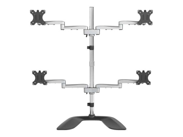 STARTECH.COM 4 fach Monitorhalter - Beweglich - Stahl und Aluminium - Freis ARMQUADSS