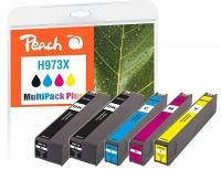PEACH PEACH Patrone HP Nr.973X MultiPackPlus 2x bk/c/m/y OEM komp.