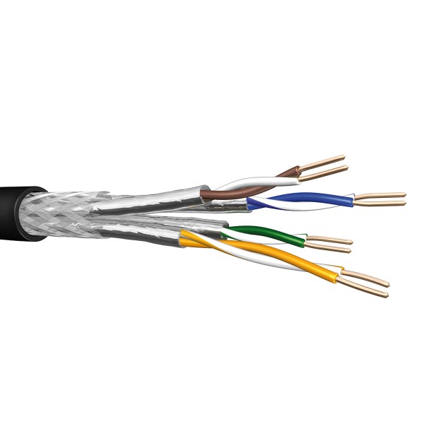 DRAKA DRAKA Erdverlegungskabel UC900 SS23 PE, Cat 7, S/FTP, PiMF, schwarz, 500 m Einwegtrommel