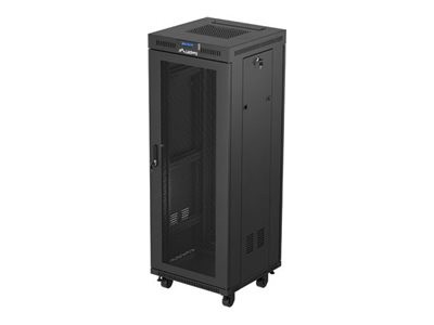 LANBERG LANBERG 19" 32U 600x600 freist. LCD perfor.Tür (FlatPack) sw