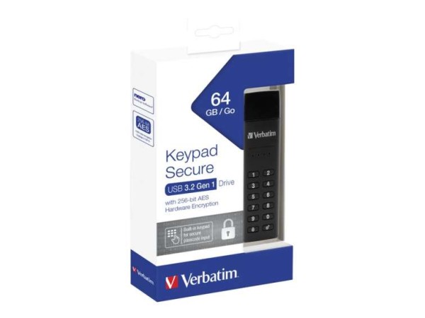 VERBATIM Flash USB 3.0 64GB Verbatim Secure Keypad 49428