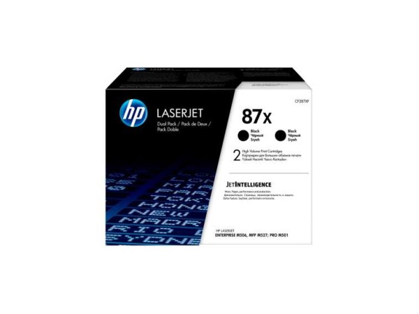 HP 87X 2er Pack Schwarz LaserJet Tonerpatrone (CF287XD) CF287XD