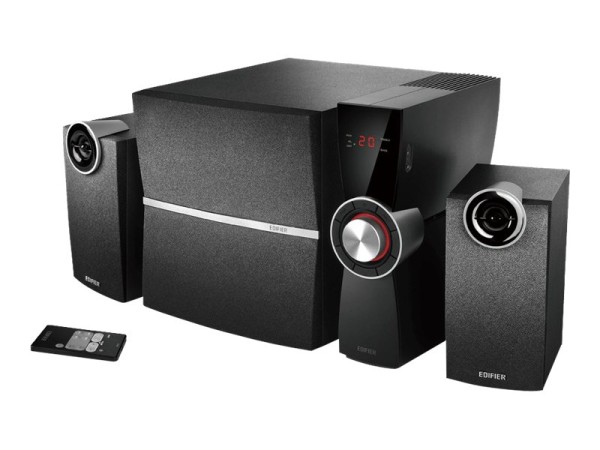 EDIFIER 2.1 Soundsystem C2XD schwarz stylishes 2.1-System mit zwei Satellit C2XD