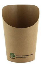 PAPSTAR Wrap-Cup "pure", rund, 230 ml, braun