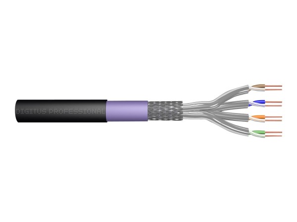 DIGITUS CAT 7 S-FTP PiMF installation cable raw length 500 m drum AWG 23/1 DK-1741-VH-5-OD
