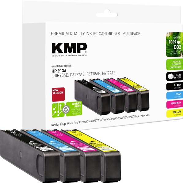 KMP KMP Tintenpatrone ersetzt HP 913A (L0R95AE, F6T77AE, F6T78AE, F6T79AE)