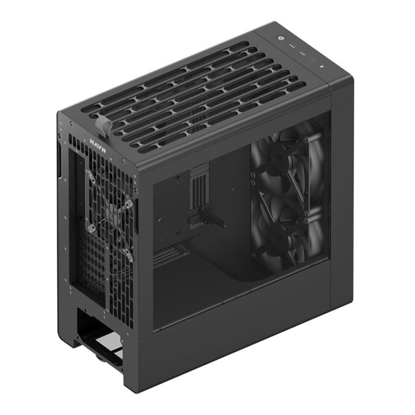HAVN HAVN BF 360 PC-Gehäuse, Midi-Tower, E-ATX, Tempered Glass - schwarz