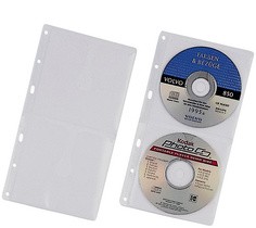DURABLE CD-/DVD-Hülle COVER S, für 2 CD's, PP, 156 x 288 mm