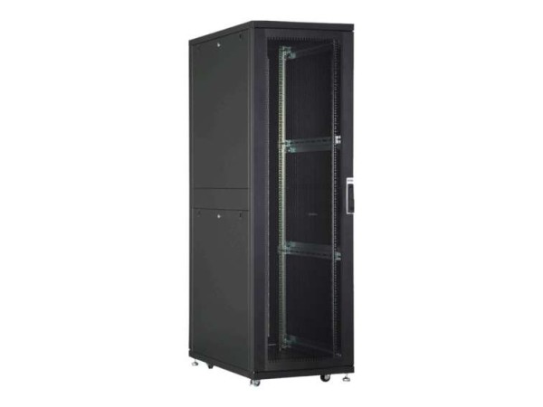 DIGITUS 36HE Serverschrank 1705x600x1000 Schwarz perf. Tür DN-19 SRV-36U-B-1
