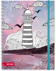 ROTH Schülerkalender Scribble Timer 2.0 "Lighthouse"