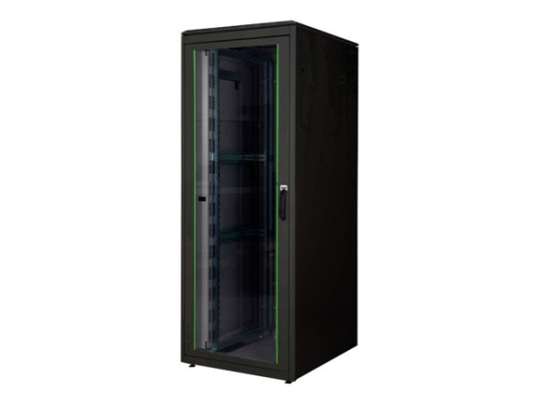 DIGITUS 47HE Netzwerkschrank Unique 2244x800x1000mm Farbe Schwarz RAL 9005 DN-19 47U-8/10-B-1