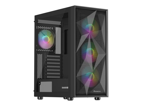 GENESIS GENESIS Gehäuse DIAXID 605 ARGB mit Sichtfenster schwarz (NPC-2172)