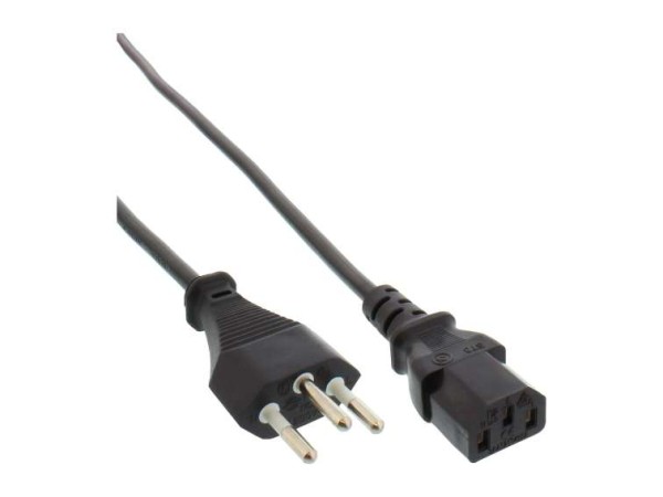 INLINE - Stromkabel - SEV 1011 (S) bis IEC 60320 C13 - Wechselstrom 250 V - B-16652C