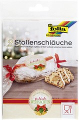 folia Stollenschläuche mit Weihnachtsdruck, transparent