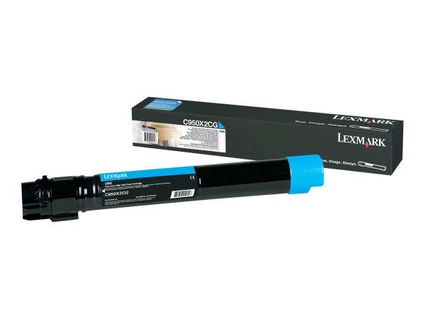 LEXMARK Besonders hohe Ergiebigkeit Cyan Tonerpatrone LCCP, LRP C950X2CG