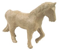 décopatch Pappmaché-Figur "Pferd", 110 mm