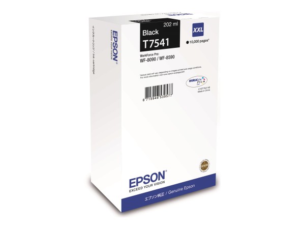 EPSON Ink Cart/T7541 XXL 202ml BK C13T75414N