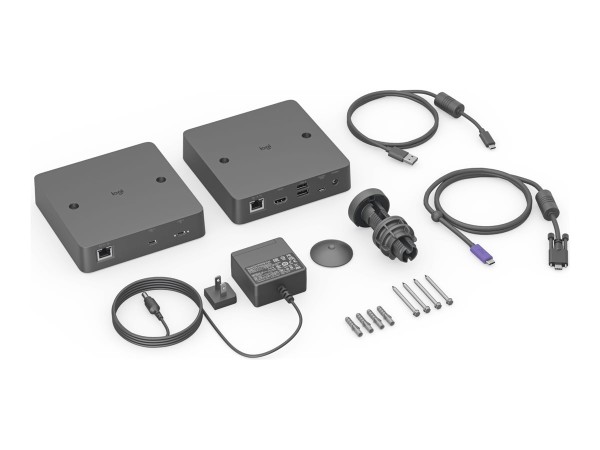 LOGITECH Extend - Erweiterung für Video/Audio - USB-C, 10Mb LAN - über CAT 952-000199