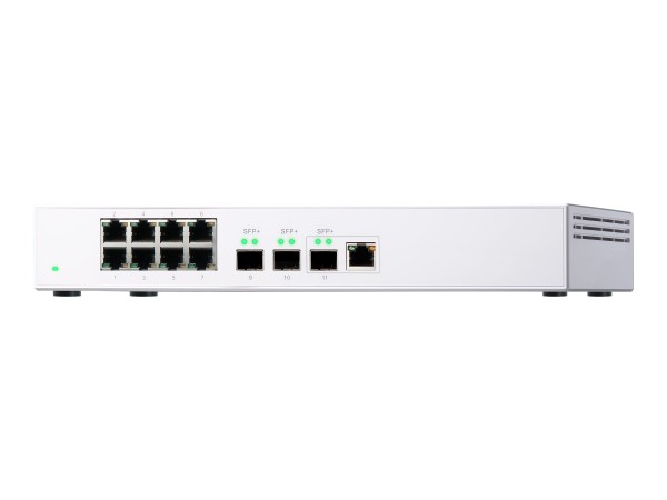 QNAP QSW-308-1C Eight 1GbE NBASE-T ports Three 10GbE SFP+ with shared one 1 QSW-308-1C