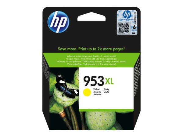 HP INK CARTRIDGE NO 953XL YELLOW F6U18AE#BGY