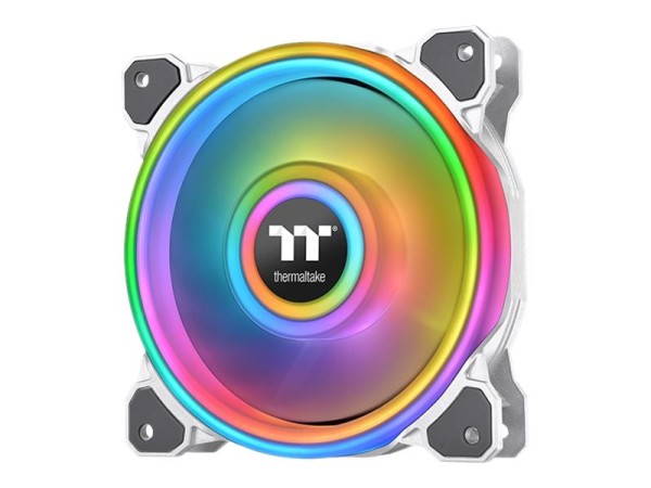 THERMALTAKE Riing Quad 12 RGB PWM wh 120x120x25mm | Single Pack (no control CL-F100-PL12SW-C