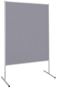 MAUL Moderationstafel standard, (B)1.200 x (H)1.500 mm, grau