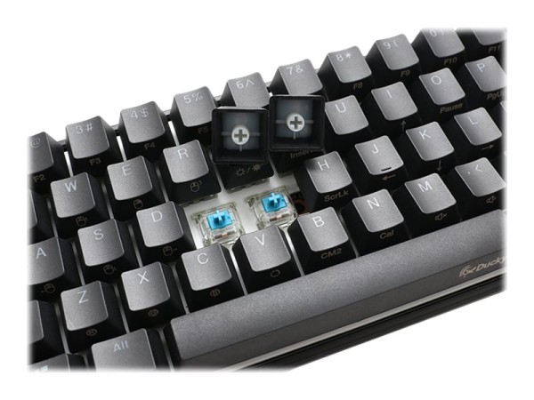 DUCKYCHANNEL DUCKYCHANNEL Ducky Mecha Mini Gaming Tastatur, MX-Speed-Silver, RGB-LED - schwarz