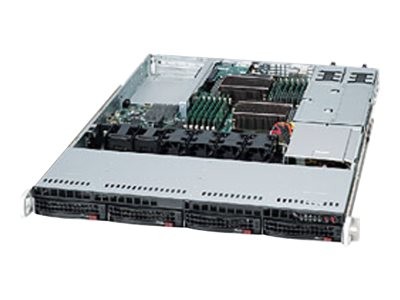 SUPERMICRO SUPERMICRO SuperChassis 815TQC-R706WB2, 1U, Power Supply 750W redundant 80+ Platin, 4x 3.5" hot-swap