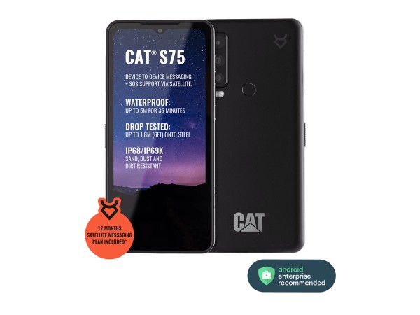 CATERPILLAR CATERPILLAR CAT S75 black Dual SIM, Outdoor Smartphone IP68 und IP69K, wasserdicht, sturzsicher 5G,