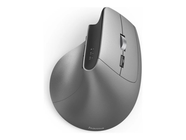 HAMA EMW-700 Ergonomische Maus Funk Optisch Anthrazit 8 Tasten 2400 dpi Erg 00182691