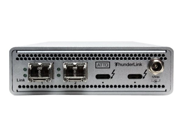 ATTO ATTO ThunderLink Dual 40Gb to 10Gb Ethernet Thunderbolt 3 Adapter SFP+ and IEC C-13 (TLN3-3102-DE0)